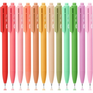 image:imageMr Pen Retractable Gel Pens 12 Pack Assorted Color Ink  Fine Point 05 mm Fast Dry Smooth Writing Cute Gel Ink Pens for Drawing Writing Planner and School Supplies
