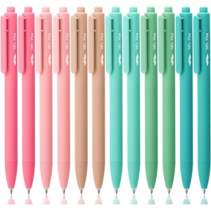 image:imageMr Pen Retractable Gel Pens 12 Pack Black Ink  Retro Colors Barrel Gel Pens Gel Pens Fine Point 05mm Retractable Pens Cute Pens Gel Ink Pens