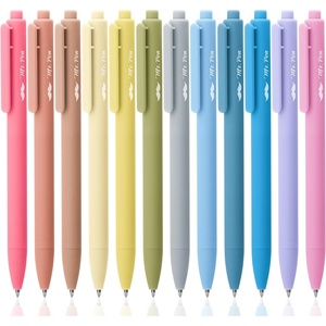 image:imageMr Pen Retractable Gel Pens 12 Pack Black Ink Fine Point 05mm  Fast Dry Smooth Writing Cute Pens for Drawing Writing Planner and School Supplies