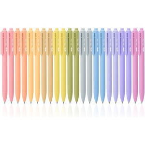 image:imageMr Pen Retractable Gel Pens 22 Pack Black Ink Mild Pastel Barrel  Fine Point 05 mm Fast Dry Smooth Writing Cute Gel Ink Pens Bulk for Drawing Writing Planner and School Supplies