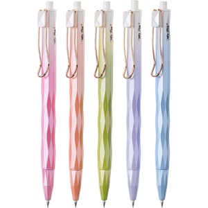 image:imageMr Pen Retractable Gel Pens 5 Pack Black Ink Diamond Cut Barrel  Fine Point 05 mm Fast Dry Smooth Writing Cute Pens for Drawing Writing Planner and School Supplies
