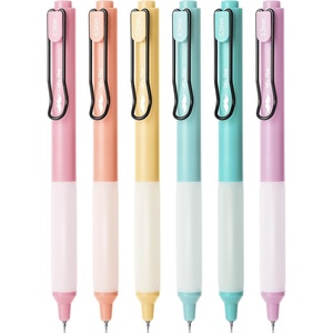 image:imageMr Pen Retractable Gel Pens 6 Pack Black Ink Pastel Barrels  Fine Point 05 mm Fast Dry Smooth Writing Cute Gel Ink Pens for Drawing Journaling Writing Planner and School Supplies