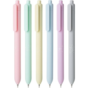 image:imageMr Pen Retractable Gel Pens 6 Pack Pastel Color Ink Fine Point 07 mm  Fast Dry Smooth Writing Cute Pens for Drawing Writing Planner and School Supplies