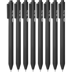 image:imageMr Pen Retractable Gel Pens 8 Pack Black Ink Black Barrels  Fine Point 05 mm Fast Dry Smooth Writing Cute Pens for Drawing Writing Planner and School Supplies