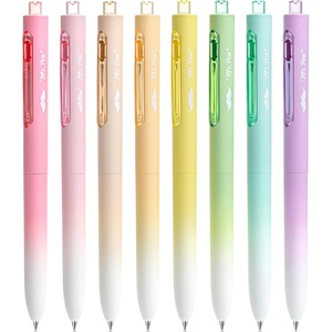 image:imageMr Pen Retractable Gel Pens 8 Pack Black Ink Pastel Barrel  Fine Point 05 mm Fast Dry Smooth Writing Cute Pens for Drawing Writing Planner and School Supplies