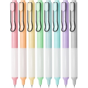 image:imageMr Pen Retractable Gel Pens 8 Pack Black Ink Pastel Barrels  Fine Point 05 mm Fast Dry Smooth Writing Cute Gel Ink Pens for Drawing Journaling Writing Planner and School Supplies