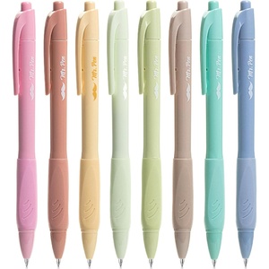 image:imageMr Pen Retractable Gel Pens 8 Pack Black Ink Soft Grip  Soft Pastel Barrels Fine Point 05mm Fast Dry Smooth Writing Cute Pens for Drawing Writing Planner and School Supplies