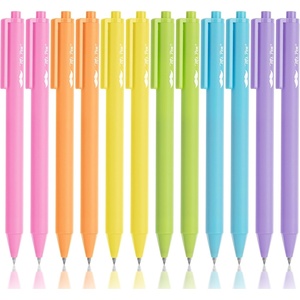 image:imageMr Pen Retractable Gel Pens for Journaling 12 Pack Bright Color Inks  Fast Dry Colorful amp Soft grip Barrels Smooth Writing 07mm Fine Point Aesthetic Pens