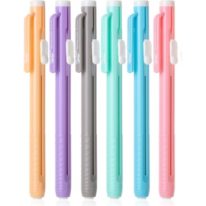 image:imageMr Pen Retractable Mechanical Eraser Pen 6 Pack Earthy Colors Erasers for Pencils Eraser for ArtistsPastel