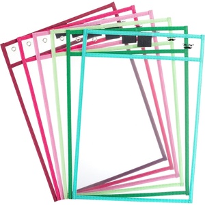 image:imageMr Pen Reusable Dry Erase Pocket Sleeves 10 x 14 6 Pack Colorful  Clear Plastic Paper Sleeves Ticket Holders Clear Plastic Sheet Protectors Teacher School Classroom SuppliesMint Melody