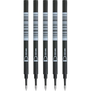 image:imageMr Pen Rollerball Pen Refills 5 Pack 05mm Black Ink Pen Refills