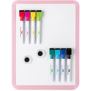 image:imageMr Pen Small Dry Erase Board 125x95 Inches  Whiteboard with 8 Fine Point Dry Erase Markers and 2 Board Magnets Magnetic Small White Board for Students HomePink