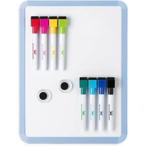 image:imageMr Pen Small Dry Erase Board 125x95 Inches  Whiteboard with 8 Fine Point Dry Erase Markers and 2 Board Magnets Magnetic Small White Board for Students HomeBlue