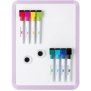 image:imageMr Pen Small Dry Erase Board 125x95 Inches  Whiteboard with 8 Fine Point Dry Erase Markers and 2 Board Magnets Magnetic Small White Board for Students HomePurple