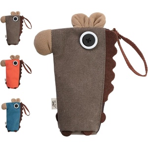 image:imageMr Pen Standing Pencil Case Animal Pencil Pouch Brown Donkey  Kids Pencil Case for Kids Cute Pencil Pouch for Girls and Boys Pen Case Pen PouchBrown