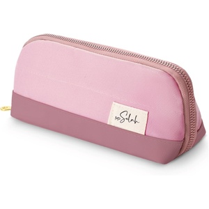 image:imageMr Pen WideOpening Pencil Case Triangle Design  Compact amp Spacious Pencil Cases with 5 Mesh Pockets Bag Pouch Box Organizer for Students School Supplies Aesthetic SupplyRose Pink