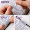 image:imageMr Pen Bible Tabs 75 Tabs  Translucent Pink Laminated Bible Tabs for Women and Men Bible Tabs for Study Bible Index Tabs Bible Labels TabsTranslucent Dusty Blue