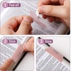 image:imageMr Pen Bible Tabs 75 Tabs  Translucent Pink Laminated Bible Tabs for Women and Men Bible Tabs for Study Bible Index Tabs Bible Labels TabsTranslucent Pink