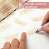 image:imageMr Pen Bible Tabs 75 Tabs  Translucent Pink Laminated Bible Tabs for Women and Men Bible Tabs for Study Bible Index Tabs Bible Labels TabsTranslucent Cappuccino
