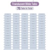 image:imageMr Pen Bible Tabs 75 Tabs  Translucent Pink Laminated Bible Tabs for Women and Men Bible Tabs for Study Bible Index Tabs Bible Labels TabsTranslucent Dusty Blue