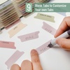 image:imageMr Pen Bible Tabs 75 Tabs  Transparent Muted Earth Colors Laminated Bible Tabs for Women and Men Bible Tabs for Study Bible Index Tabs