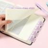 image:imageMr Pen Bible Tabs 75 Tabs Baby Pink Bronze Foil Embossed Lettering  Laminated Bible Tabs for Women and Men Bible Tabs for Study Bible Index Tabs Bible Book Tabs Bible Labels Tabs