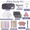 image:imageMr Pen Bloom in the Bible Journaling Kit  Bible Study Kit Journaling Supplies 8 Highlighters and 6 Black Ink Pens 75 Laminated Tabs Washi Tapes