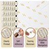 image:imageMr Pen Mini Bible Tabs 90 pcs White with Gold Edge  Laminated Bible Tabs for Women and Men