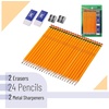 image:imageMr Pen Pencils with Sharpener and Eraser 24 Pencils  2 Metal Pencil Sharpeners 2 Erasers Pencils and Sharpener Pencil and Sharpener Set School Supplies Pencil with Sharpener