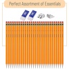 image:imageMr Pen Pencils with Sharpener and Eraser 24 Pencils  2 Metal Pencil Sharpeners 2 Erasers Pencils and Sharpener Pencil and Sharpener Set School Supplies Pencil with Sharpener