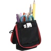 image:imageMr Pen Standing Pencil Case Pouch Sit amp Lay MeshView Design  Black amp Blue Interior Pocket amp 2 Elastic Binder Loops Cute Pencil Case for Girls and BoysBlack with Red Zipper