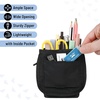 image:imageMr Pen Standing Pencil Case Pouch Sit amp Lay MeshView Design  Black amp Blue Interior Pocket amp 2 Elastic Binder Loops Cute Pencil Case for Girls and BoysBlack  Blue