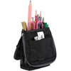 image:imageMr Pen Standing Pencil Case Pouch Sit amp Lay MeshView Design  Black amp Blue Interior Pocket amp 2 Elastic Binder Loops Cute Pencil Case for Girls and BoysBlack with Gray Zipper