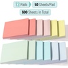 image:imageMr Pen Sticky Notes 3x3 12 Pads 600 Sheets  Macaroon Colors Sticky Notes Sticky Note SelfStick Note Pads