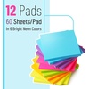 image:imageMr Pen Sticky Notes 3x3 12 Pads Bright Colors Bulk