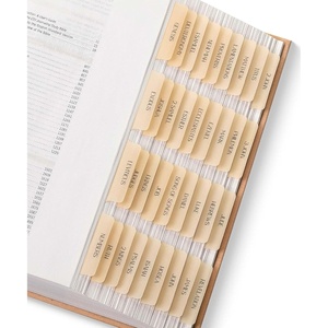 image:imageMr Pen Bible Tabs 75 Tabs  Translucent Pink Laminated Bible Tabs for Women and Men Bible Tabs for Study Bible Index Tabs Bible Labels TabsTranslucent Cappuccino