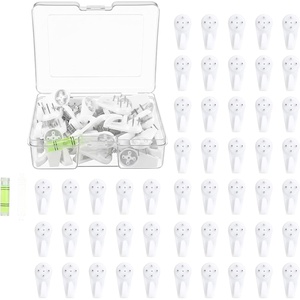 image:imageMr Pen 50 PCS Picture Hangers Hanging Kit  Heavy Duty Hooks for StuccoConcreteHard Walls Without Drilling