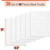 image:imageMr Pen Blank Puzzle 8 Pack 28 PiecesPack 55 x 81  Blank Puzzles to Draw on for Kids Activities Arts amp DIY CraftsWhite