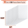 image:imageMr Pen Blank Puzzle 8 Pack 28 PiecesPack 55 x 81  Blank Puzzles to Draw on for Kids Activities Arts amp DIY CraftsWhite
