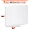 image:imageMr Pen Blank Puzzle 8 Pack 28 PiecesPack 55 x 81  Blank Puzzles to Draw on for Kids Activities Arts amp DIY CraftsWhite