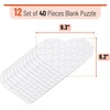 image:imageMr Pen Blank Puzzle 8 Pack 28 PiecesPack 55 x 81  Blank Puzzles to Draw on for Kids Activities Arts amp DIY CraftsWhite Heart