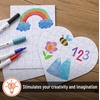 image:imageMr Pen Blank Puzzle 8 Pack 28 PiecesPack 55 x 81  Blank Puzzles to Draw on for Kids Activities Arts amp DIY CraftsWhite Rectangle  Heart