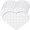 image:imageMr Pen Blank Puzzle 8 Pack 28 PiecesPack 55 x 81  Blank Puzzles to Draw on for Kids Activities Arts amp DIY CraftsWhite Heart