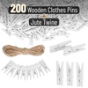 image:imageMr Pen Mini Wooden Clothes Pins for Photo 19 Inch 100 Pack  Small Wooden Craft Clips for Card Making Hanging Pictures Party Favors DIY Art Projects Miniature DecorationsWhite