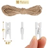 image:imageMr Pen Mini Wooden Clothes Pins for Photo 19 Inch 100 Pack  Small Wooden Craft Clips for Card Making Hanging Pictures Party Favors DIY Art Projects Miniature DecorationsWhite