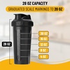 image:imageMr Pen Shaker Bottles for Protein Mixes 28 oz  Leak Proof Shaker Cups with Stainless Steel Wire Whisk Ball for Protein Shakes and Pre WorkoutBlack
