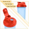 image:imageMr Pen Shaker Bottles for Protein Mixes 28 oz Leak Proof  Shaker Cups with Stainless Steel Wire Whisk Ball for Protein Shakes and Pre WorkoutBlue with Orange Top