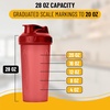 image:imageMr Pen Shaker Bottles for Protein Mixes 28 oz Leak Proof  Shaker Cups with Stainless Steel Wire Whisk Ball for Protein Shakes and Pre WorkoutRed