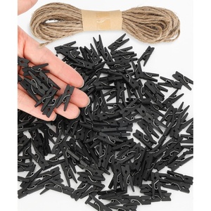 image:imageMr Pen Mini Wooden Clothes Pins for Photo 19 Inch 100 Pack  Small Wooden Craft Clips for Card Making Hanging Pictures Party Favors DIY Art Projects Miniature DecorationsBlack