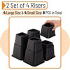 image:imageMr Pen Adjustable Bed Risers Furniture Risers Set of 4 Risers  Elevation in Heights 3 5 or 8 Inch Table Riser Risers for Bed Frame Bed Height Risers Bed Raiser Bed Frame Riser